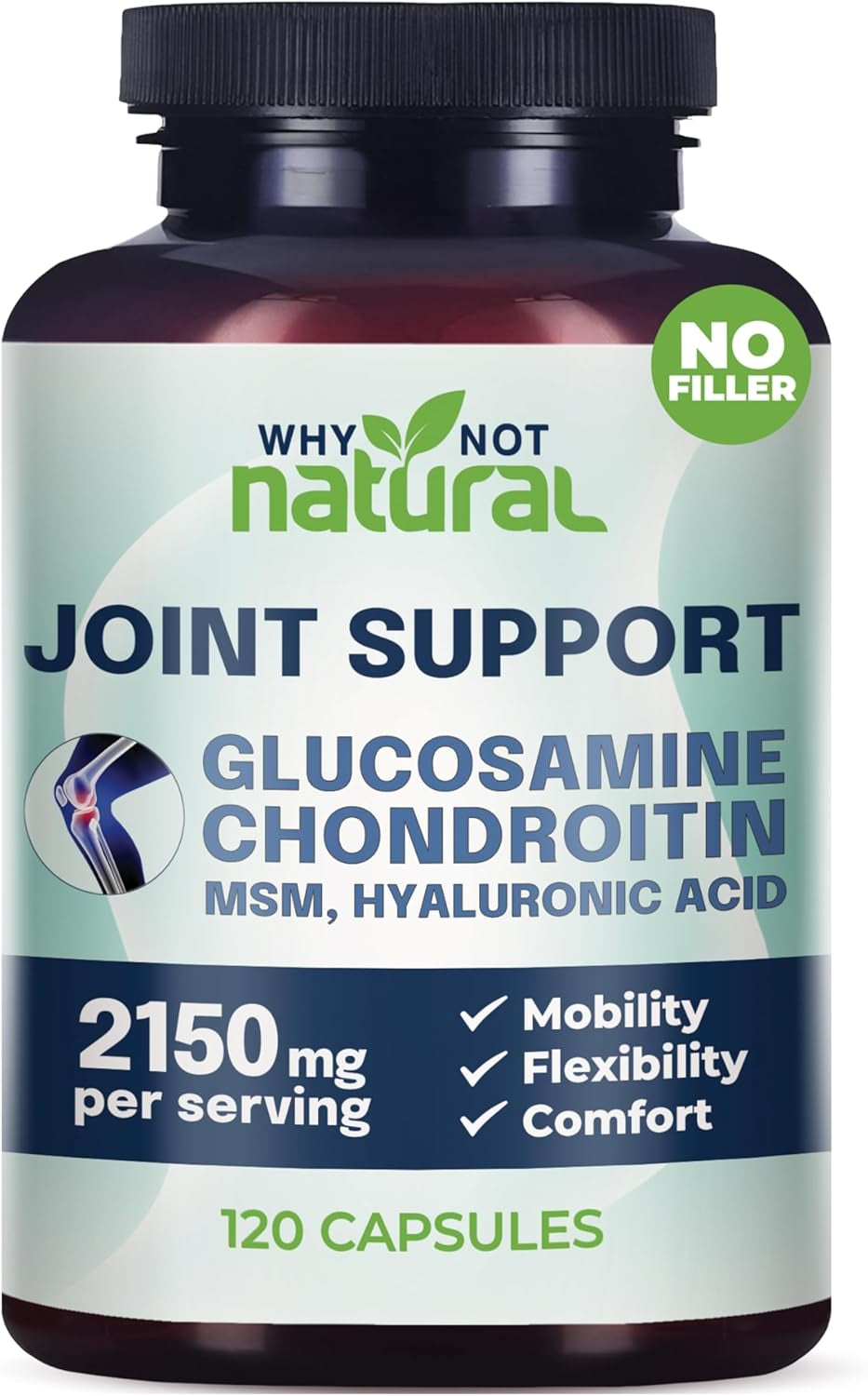 Glucosamine Chondroitin, MSM, Joint Support Supplements - Knee Pain Joints Health Suppplement